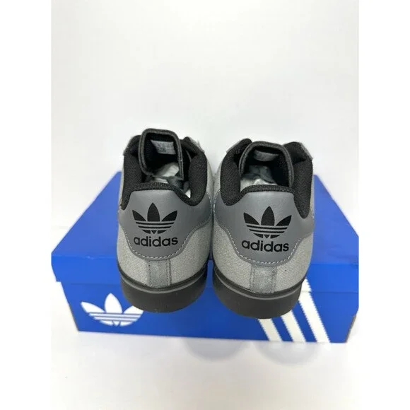 Adidas Campus Vulc Sneakers Grey Black Suede Canvas Men’s Size 10.5 New w/ Box